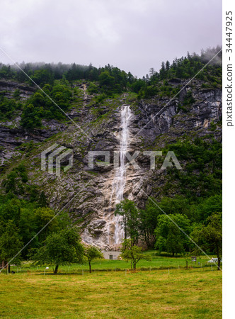 huge mountain waterfall 34447925