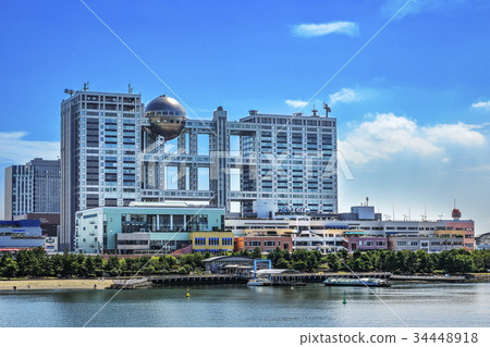 東京，台場水上城和富士電視台 34448918