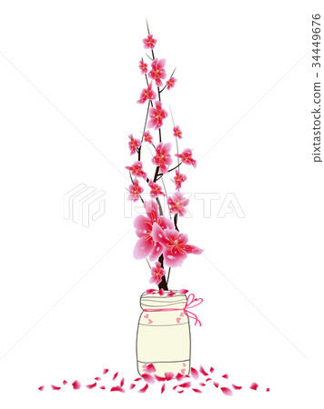 Sakura flowers. Cherry blossom. Year of the dog Sakura flowers. Cherry blossom. Year of the dog 34449676