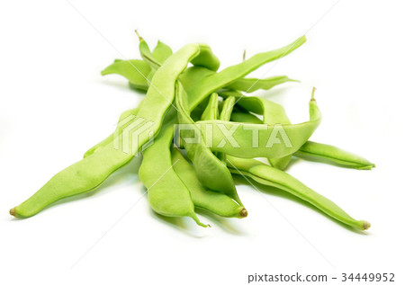 Fresh green hyacinth beans Fresh green hyacinth beans 34449952