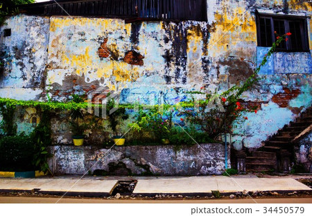 old building wall old building wall 34450579