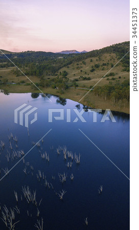 Aerial view of Lake Moogerah in Queensland Aerial view of Lake Moogerah in Queensland 34451373