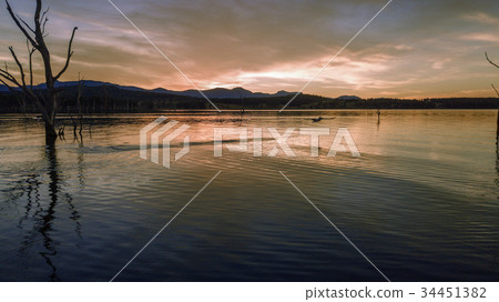 Aerial view of Lake Moogerah in Queensland Aerial view of Lake Moogerah in Queensland 34451382