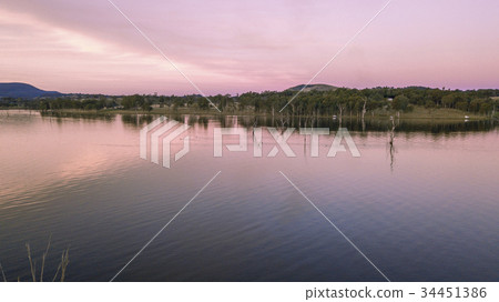 Aerial view of Lake Moogerah in Queensland Aerial view of Lake Moogerah in Queensland 34451386
