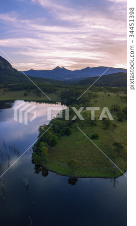 Aerial view of Lake Moogerah in Queensland Aerial view of Lake Moogerah in Queensland 34451398
