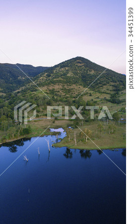 Aerial view of Lake Moogerah in Queensland Aerial view of Lake Moogerah in Queensland 34451399