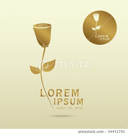 logo Rose Flower logo Rose Flower 34451742