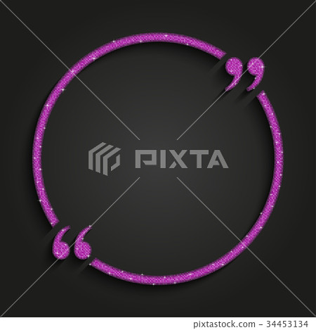 Pink Sequin Quote Blank Template. Bracket. Pink Sequin Quote Blank Template. Bracket. 34453134