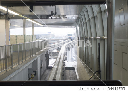 阪急寶塚線“Hellofike站”大阪單軌列車Hotarugaike大阪機場(伊丹機場)車窗駕駛座 阪急寶塚線“Hellofike站”大阪單軌列車Hotarugaike大阪機場(伊丹機場)車窗駕駛座 34454765