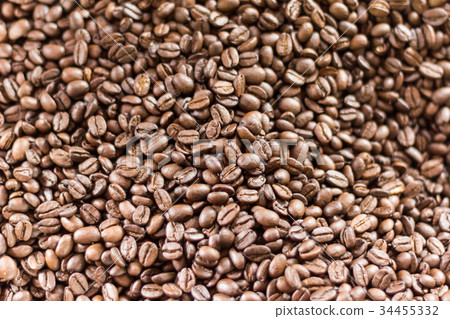 roasted coffee bean background and texture roasted coffee bean background and texture 34455332