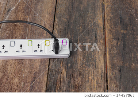 Electric white socket power bar extension block Electric white socket power bar extension block 34457065