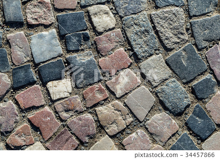 Background surface tile area round with stone Background surface tile area round with stone 34457866