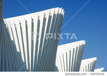 Architecture concept abstract background. Detailed 34458544
