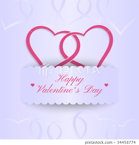 Decorative Valentine's frame 34458774