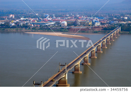 Lao-Nippon Bridge, Mekong River, Pakse, Lao PDR 34459756