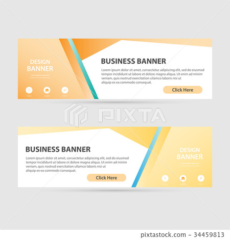 Business banner set vector templates. 34459813