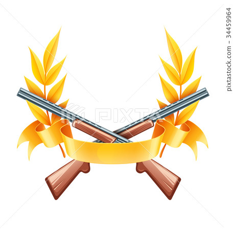 Emblem for hunting or shooting from rifles Emblem for hunting or shooting from rifles 34459964
