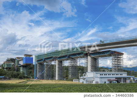 Construction work of expressway Construction work of expressway 34460386