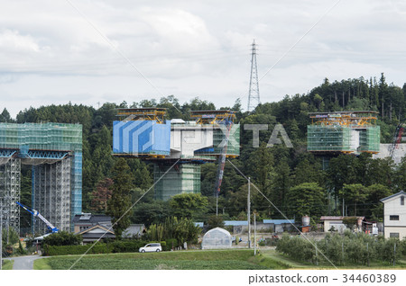 Construction work of expressway Construction work of expressway 34460389