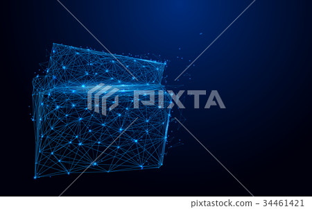 File folder from lines and triangles, point 34461421