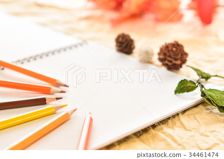 Fall image Color pencil and sketchbook Fall image Color pencil and sketchbook 34461474