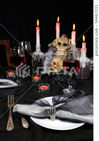 Table setting for Halloween Table setting for Halloween 34461531