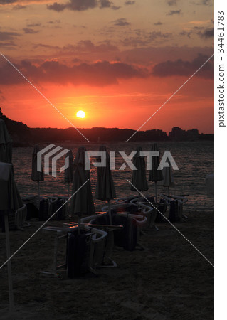 bulgarian sea sunset 34461783