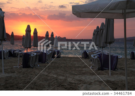 bulgarian sea sunset 34461784