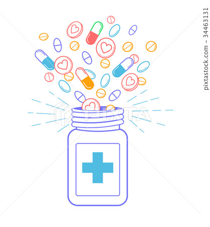 concept of treatment  pharmacy 34463131