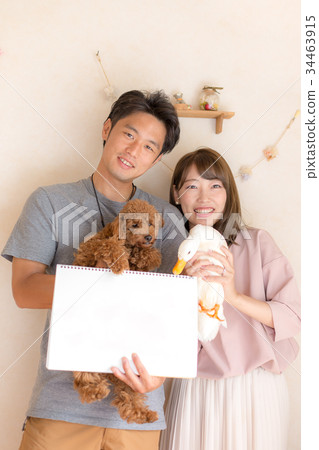 Young couple 2 people 34463915