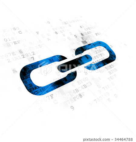 Web design concept: Link on Digital background - Stock Illustration ...