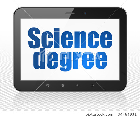 Science concept: Tablet Pc Computer with Science Science concept: Tablet Pc Computer with Science 34464931