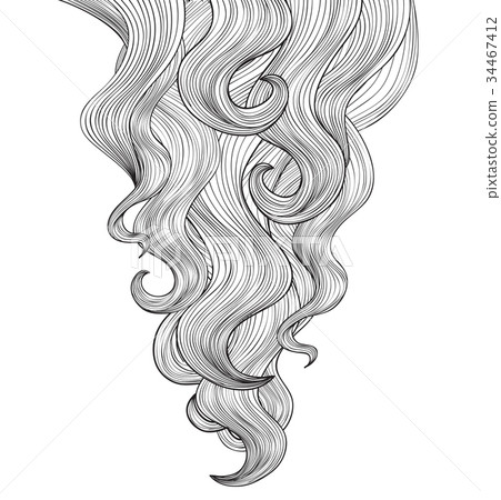 Hair background. beauty salon wallpaper - Stock Illustration [34467412] -  PIXTA