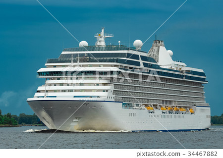 Cruise liner at summer Cruise liner at summer 34467882