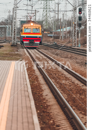 Old passenger train Old passenger train 34468621