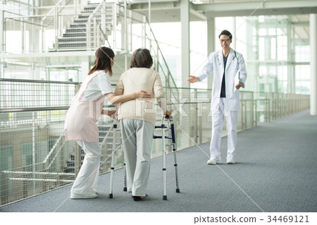Care rehabilitation hospital doctor carer medical image Care rehabilitation hospital doctor carer medical image 34469121
