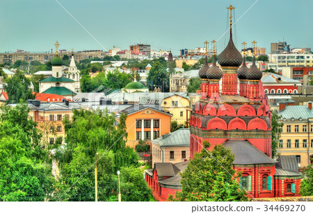 View of the Epiphany Church in Yaroslavl, Russia. View of the Epiphany Church in Yaroslavl, Russia. 34469270