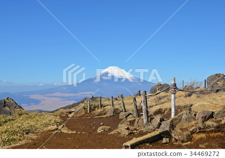Mt. Fuji seen from near the summit of Hakone Komagatake 34469272