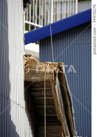 Damaged house Damaged house 34470278