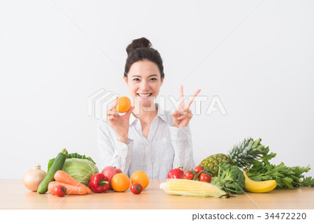 Healthy eating table 34472220