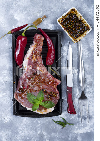 Raw meat, beef steak 34472802