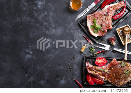 Raw meat, beef steak 34472905