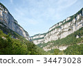 Cliffs of the mountains Isère, Auvergne-Rhone-Alpes, France 34473028