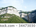 Cliffs of the mountains Isère, Auvergne-Rhone-Alpes, France 34473030