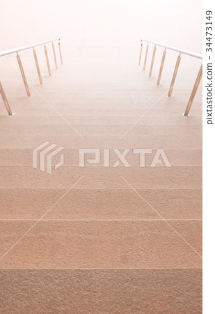 Brown stairs and light. 34473149