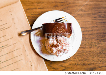 The close-up composition of the delicious dessert 34473343