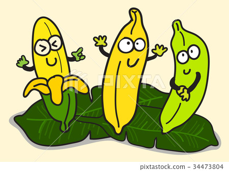 Happy Cartoon Banana Character Happy Cartoon Banana Character 34473804