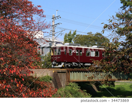 Autumn of the Hankyu Koyo Line 34473869