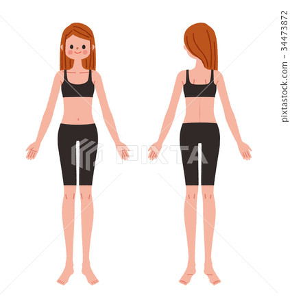 Woman body illustration diet 34473872