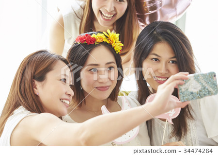 Commemorative photo of baby shower 34474284